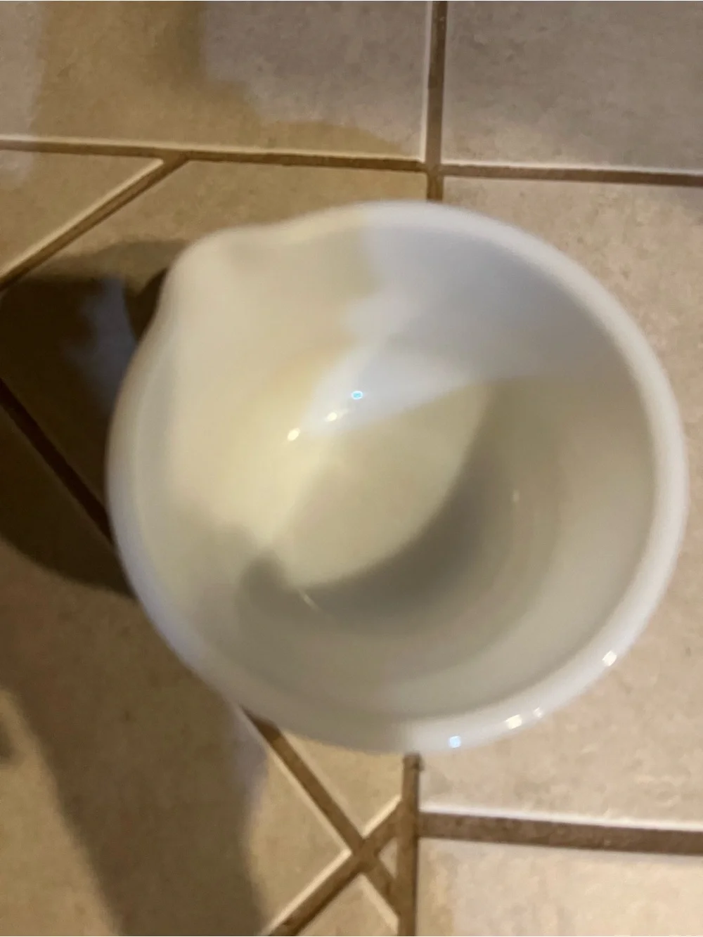 Glasbake mixing bowl